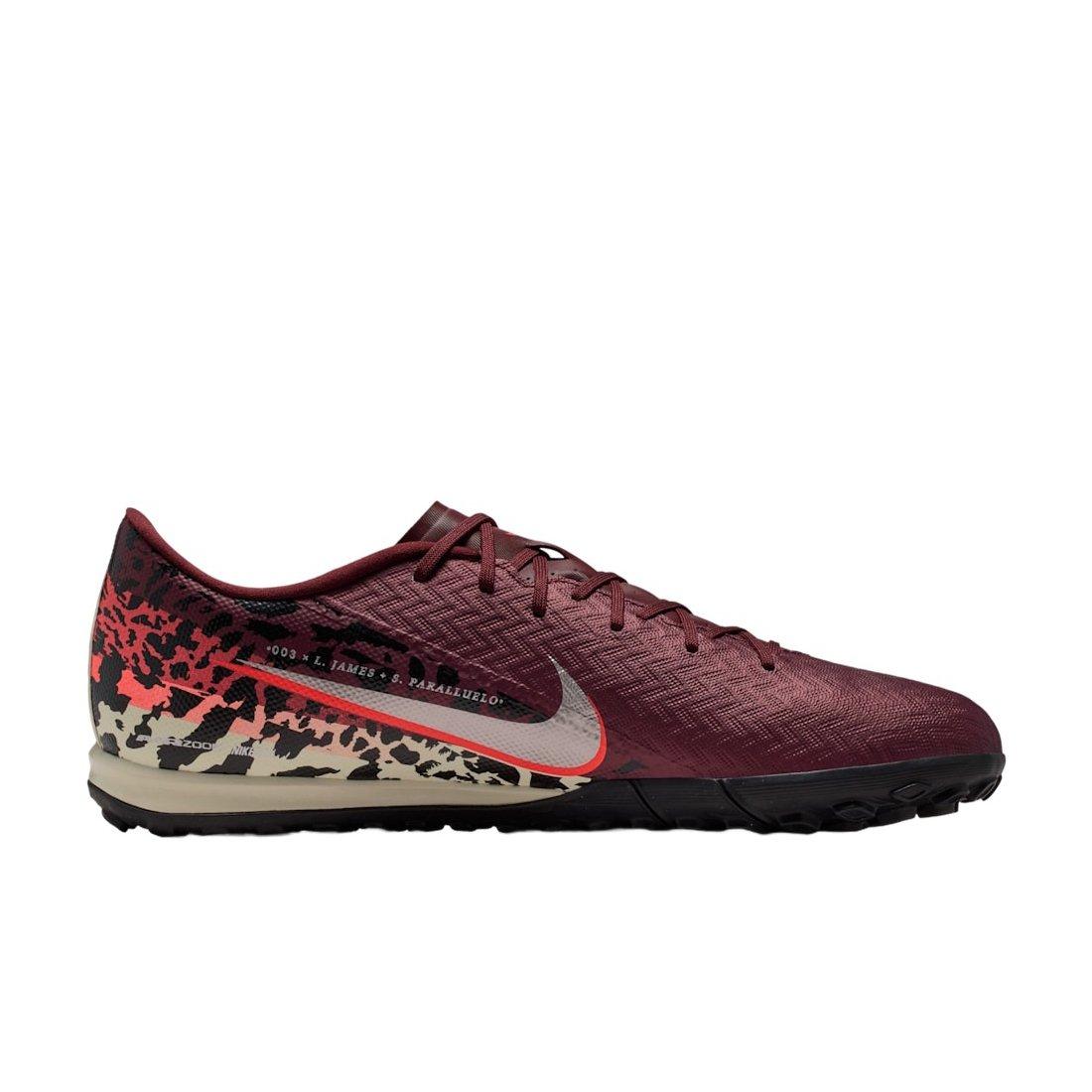 Nike United Mercurial Vapor 16 Academy Turf "Burgundy Crush/Red/Fossil/Silver" Men's Soccer Shoe - BURGUNDY/RED/FOSSIL/SILVER